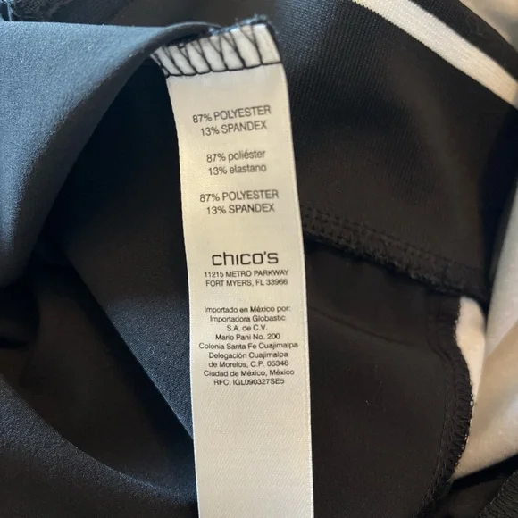 Zenergy Chico's Black Bomber Jacket - Picture 3 of 7